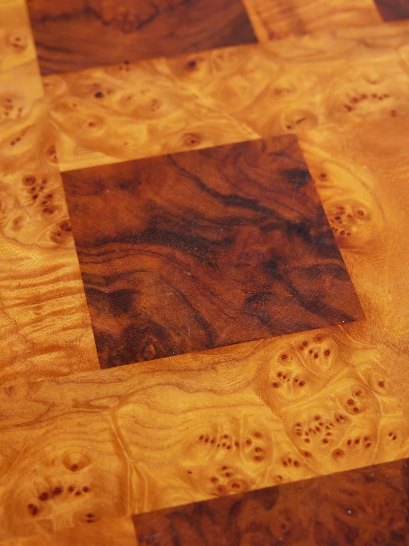 Léonie, la table basse en ronce de noyer N°1152