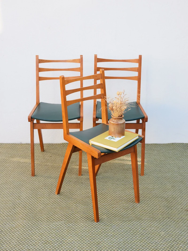 Alma, le lot de 3 chaises scandinaves en bois N°1926