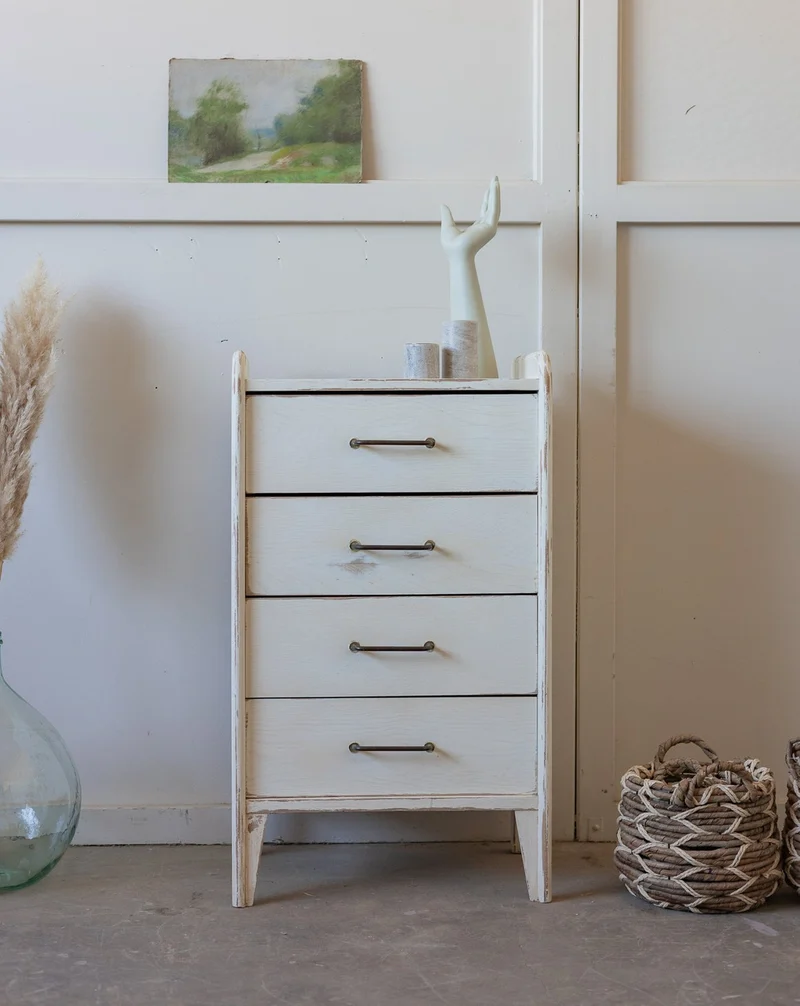 Garance, la commode blanc patiné N°746