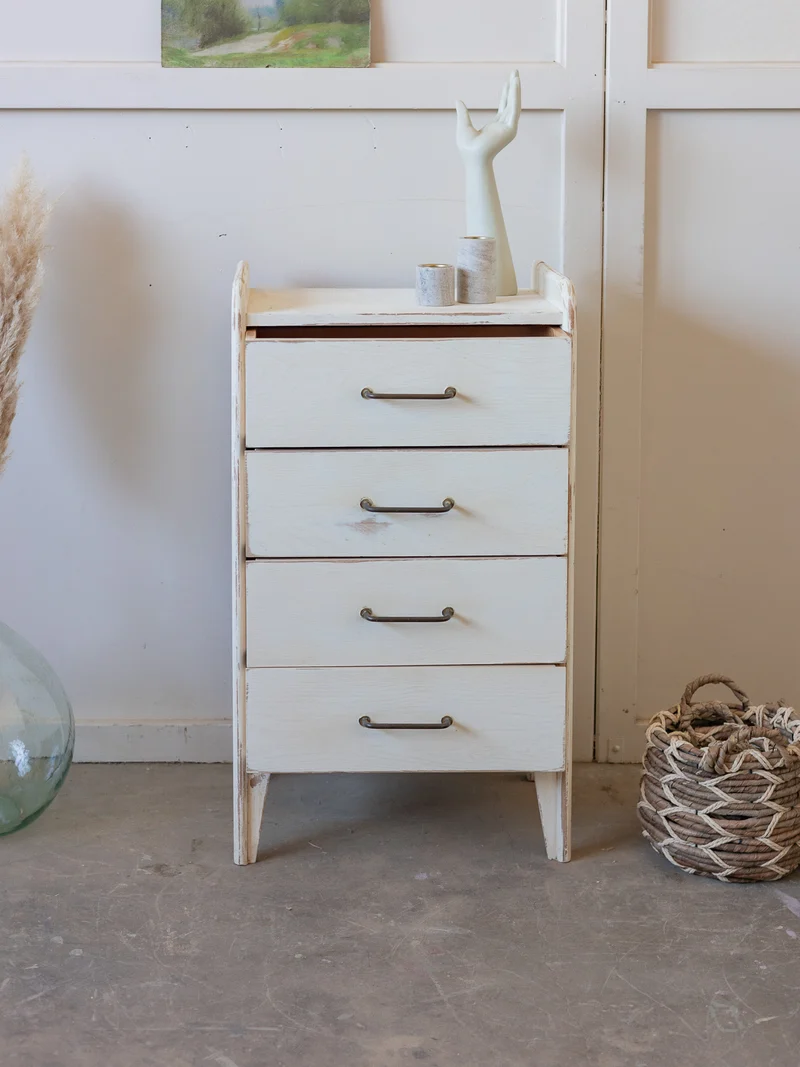 Garance, la commode blanc patiné N°746