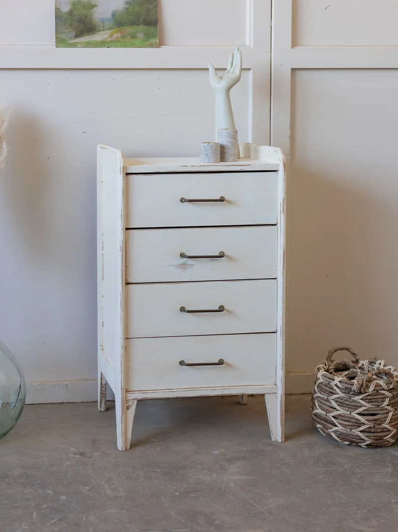 Garance, la commode blanc patiné N°746