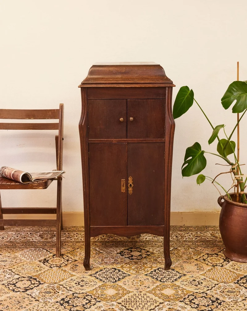 Francine, la table d'appoint pour gramophone en bois N°1549