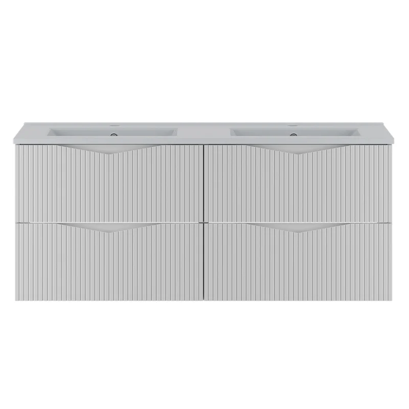 Meuble double vasque encastrée 120cm Tao Blanc