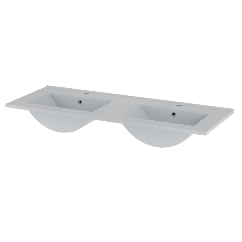 Meuble double vasque encastrée 120cm Tao Blanc