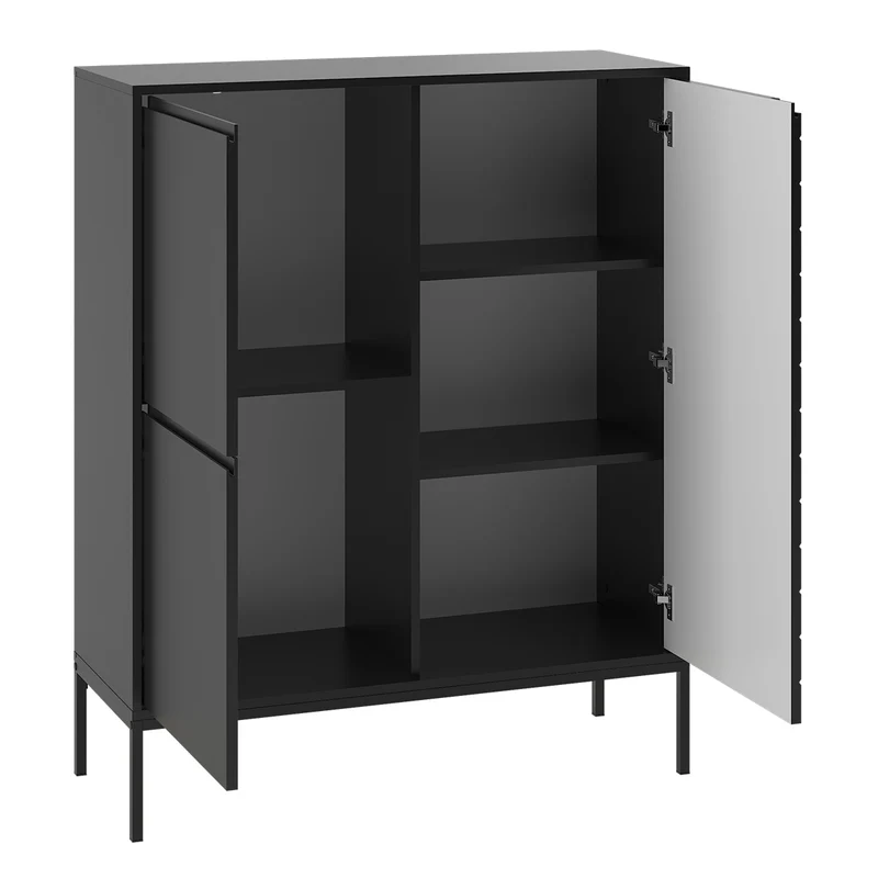 Buffet haut 3 portes Daria Noir