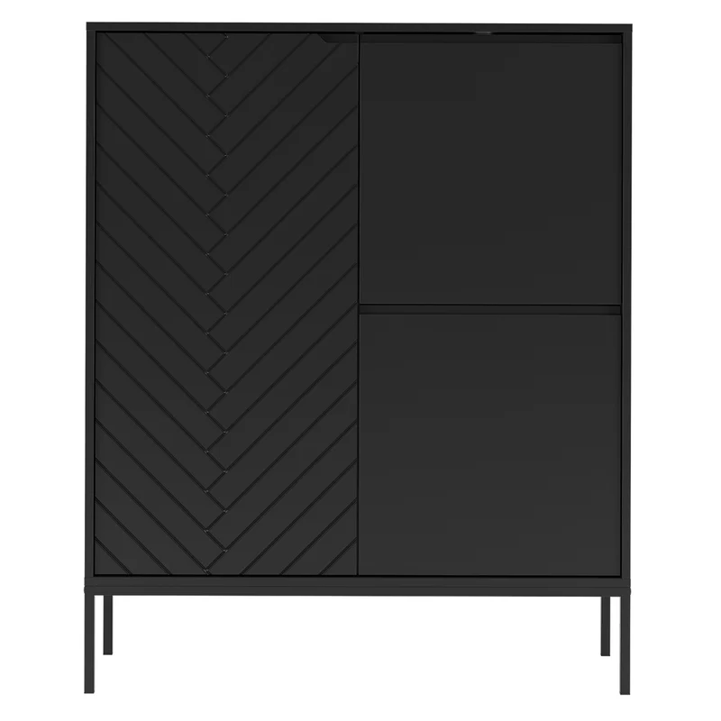 Buffet haut 3 portes Daria Noir