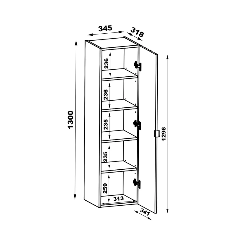 Ensemble meuble double vasque encastrée 120cm et colonne Lexa Noir