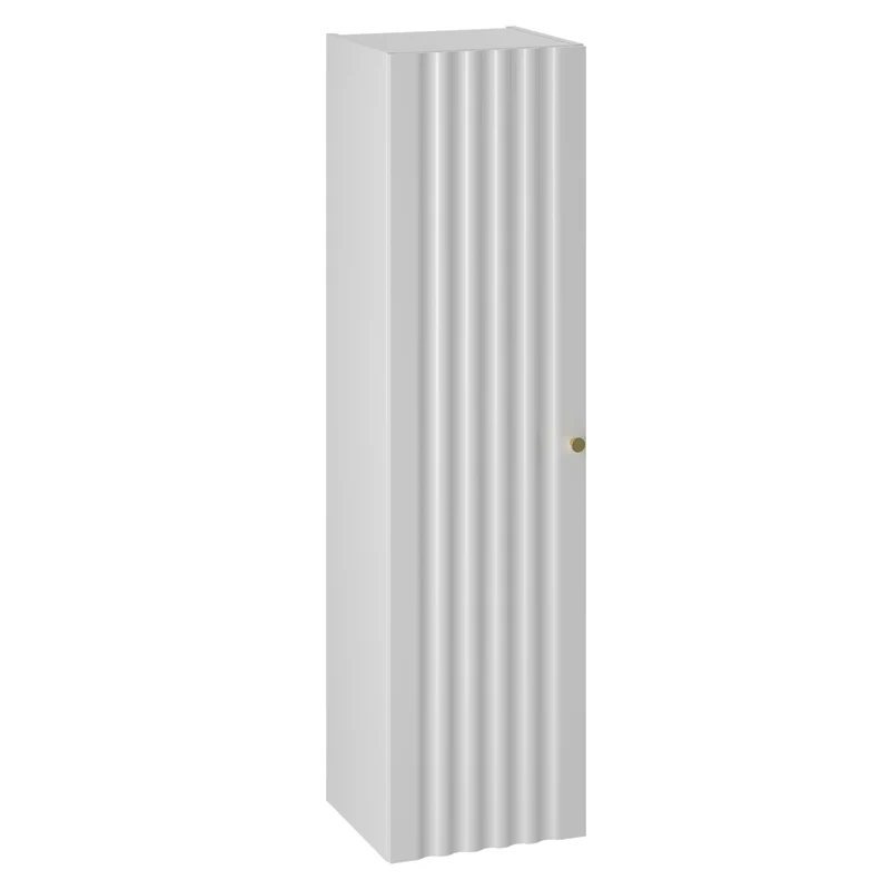 Ensemble meuble double vasque encastrée 120cm et colonne Lexa Blanc