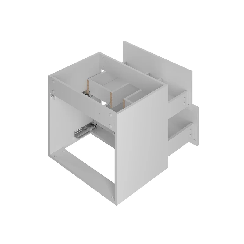 Meuble double vasque encastrée 120cm Lexa Blanc