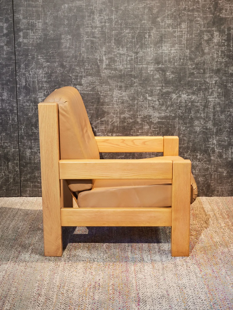 Jakob, la paire de fauteuils en pin N°1370