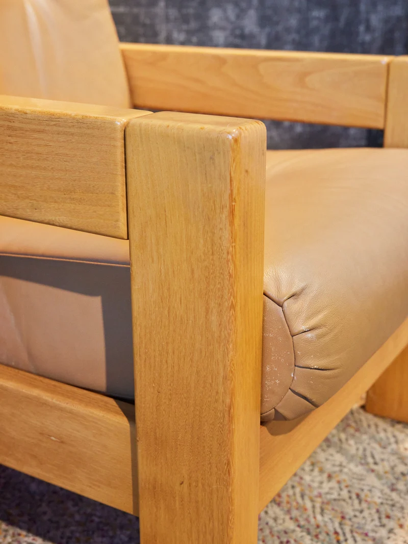 Jakob, la paire de fauteuils en pin N°1370