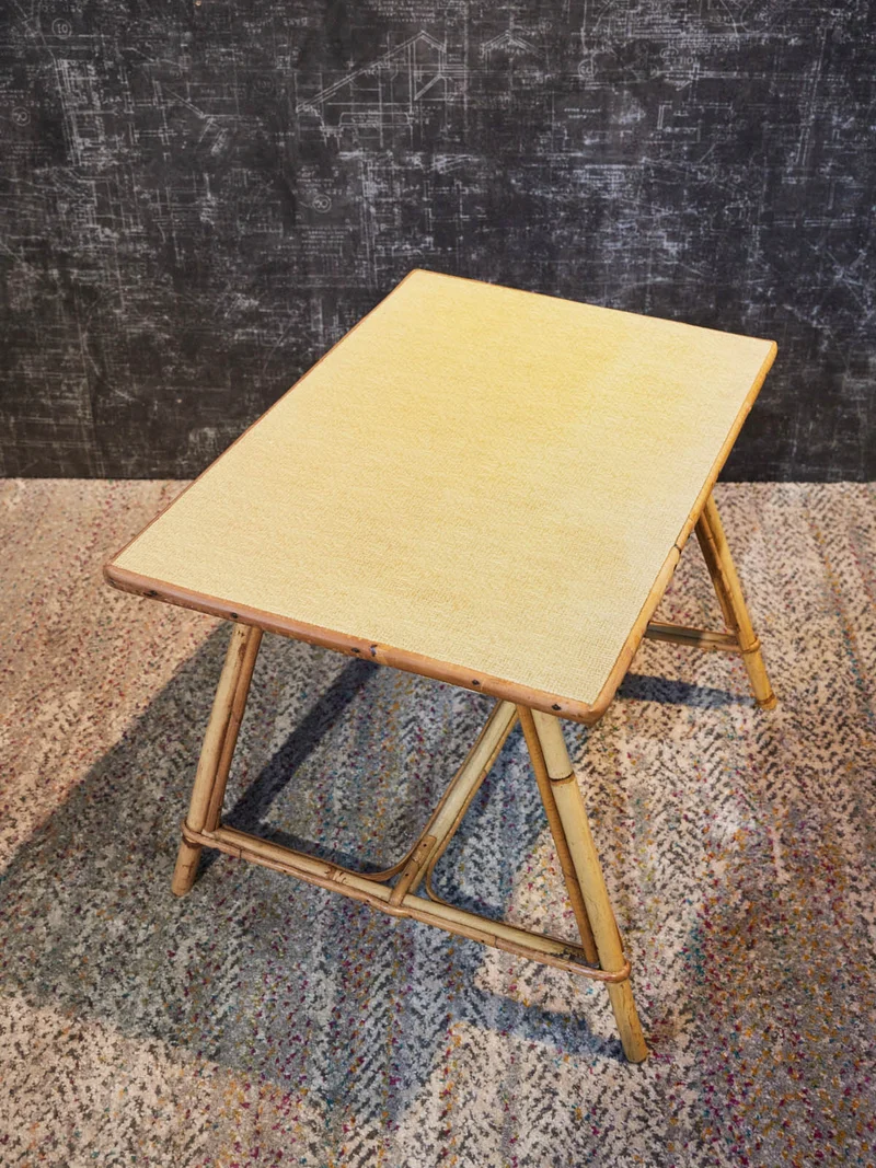 Léonie, la table basse en rotin N°1158