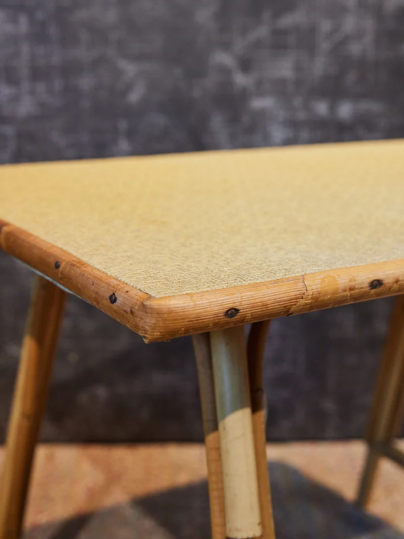 Léonie, la table basse en rotin N°1158
