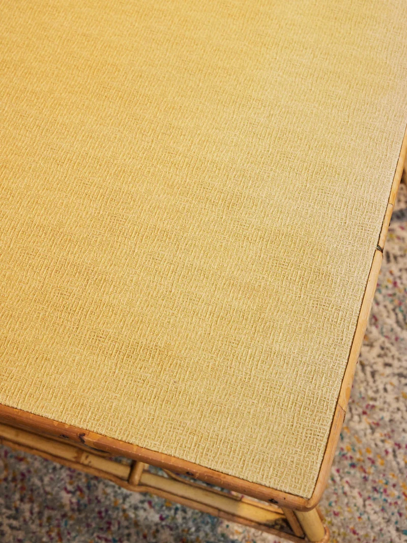 Léonie, la table basse en rotin N°1158