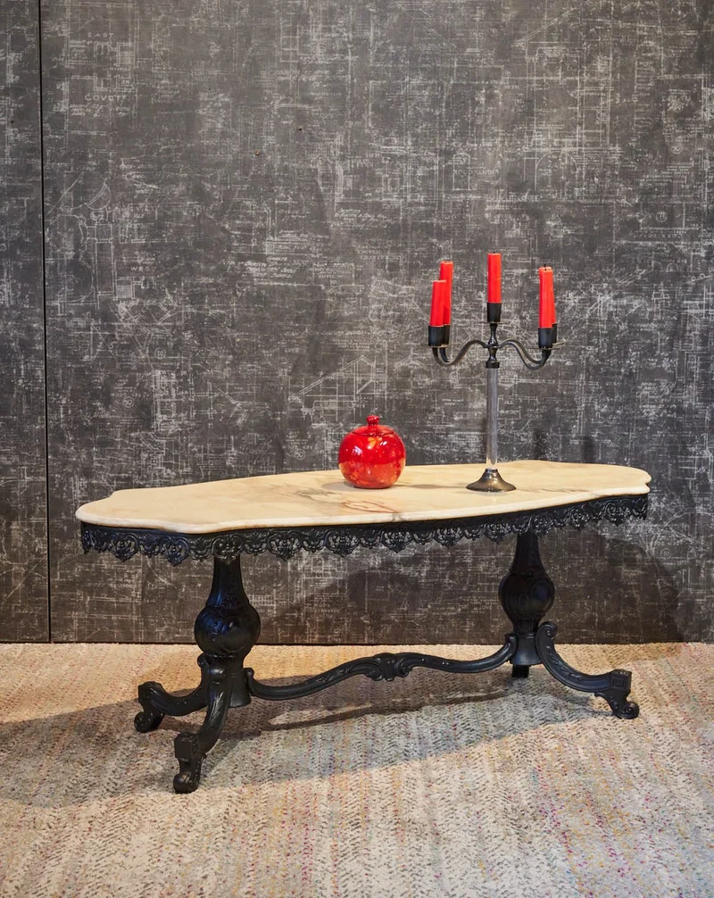 Léonie, la table basse en marbre relookée N°1157
