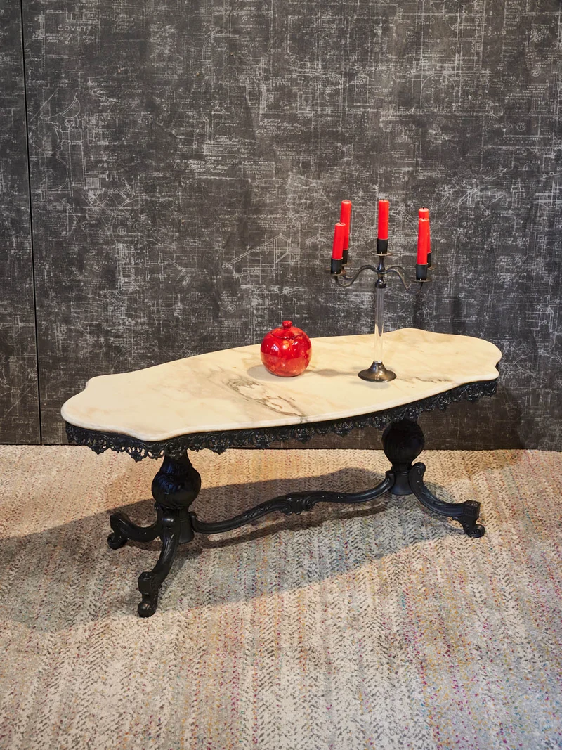 Léonie, la table basse en marbre relookée N°1157