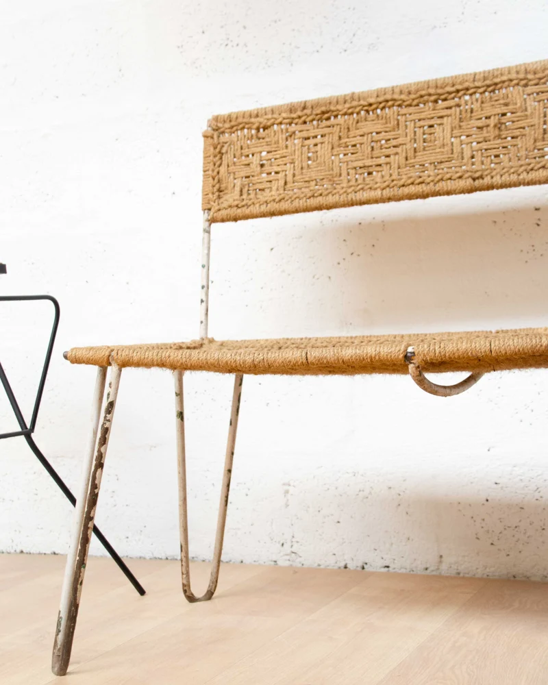 Martine, la banquette indienne en jute N°66