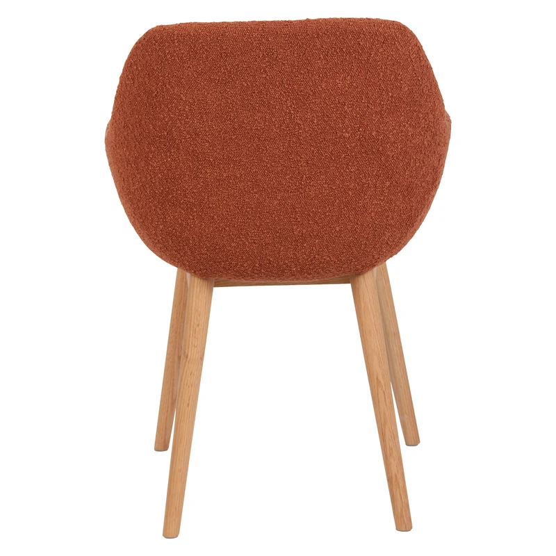 Chaise repas effet laine boucletteTerracotta