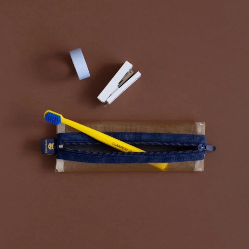 Trousse Kito - Bleu & Camel