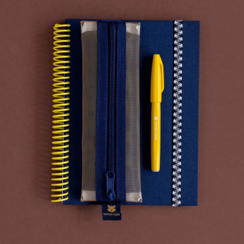Trousse Kito - Bleu & Camel