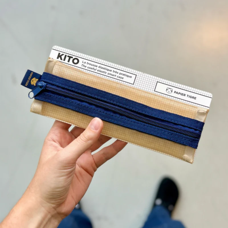 Trousse Kito - Bleu & Camel