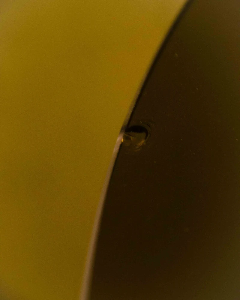 Karla, la table à manger en chrome et vert fumé N°1255