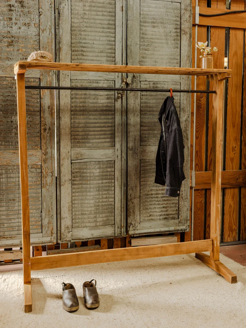 Max, le grand portant en bois N°456