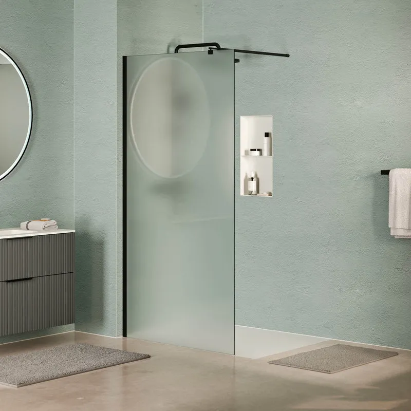 Douche à l’italienne EIRA - Verre dépoli 8 mm et 10 mm