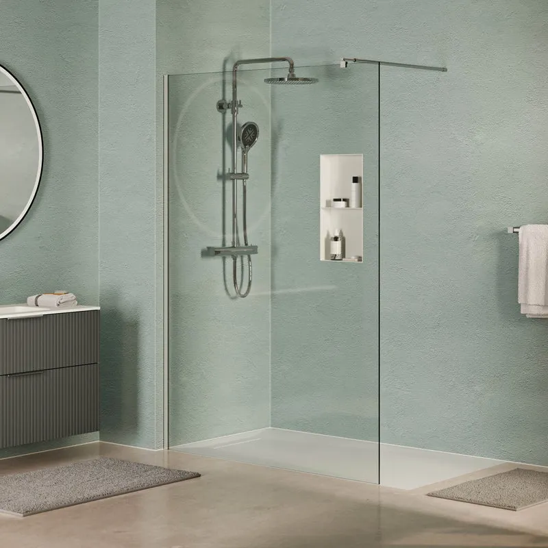 Douche à l'italienne EIRA - verre transparent 8 mm et 10 mm