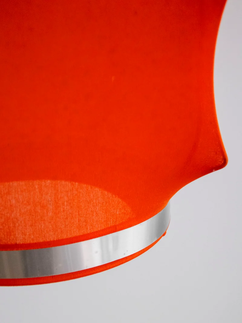 Sonia, la suspension rétro en tissu orange N°314