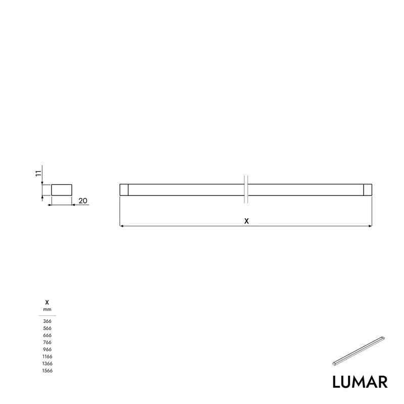 Éclairage à LED pour tiroirs LUMAR