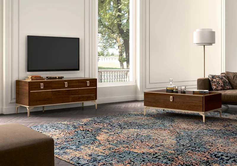 Meuble TV 140 noyer – Eva