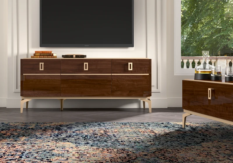 Meuble TV 140 noyer – Eva
