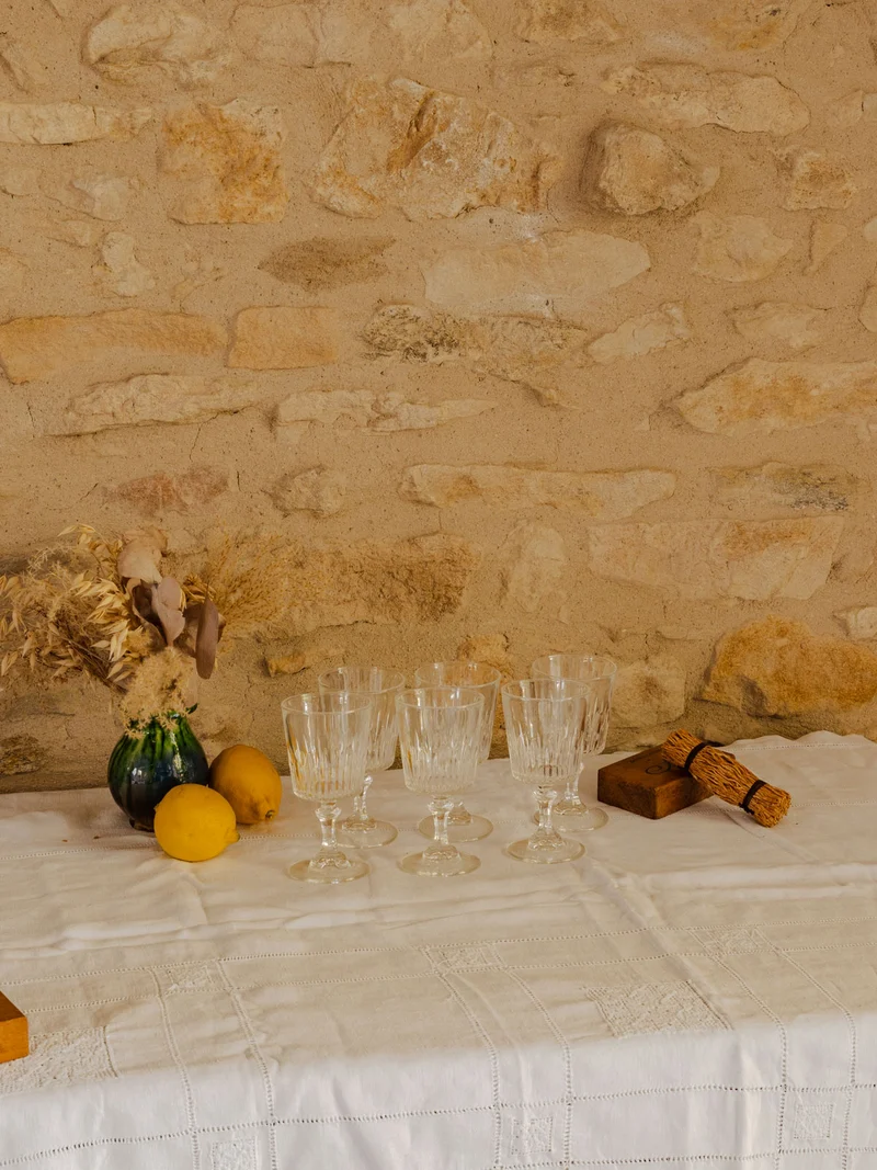 Eugène, le lot de 6 verres en verre transparent N°247
