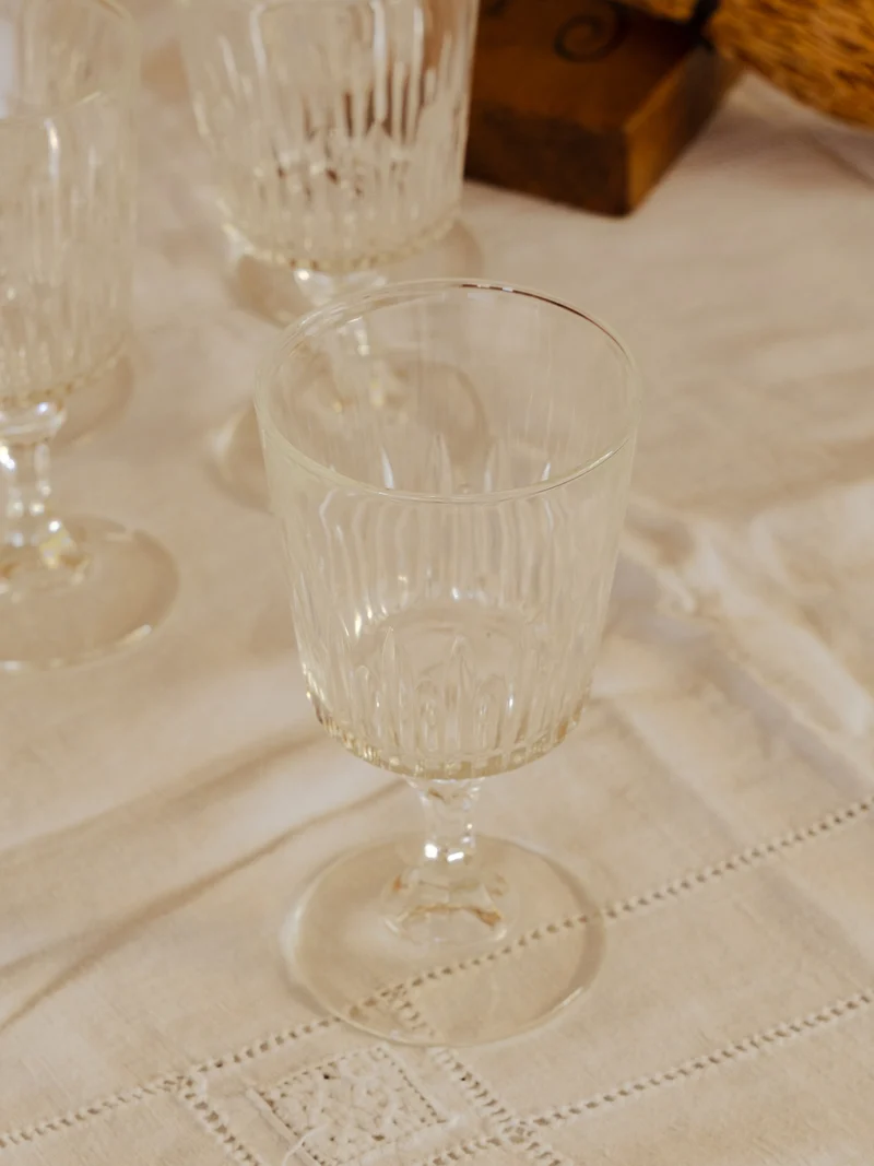 Eugène, le lot de 6 verres en verre transparent N°247