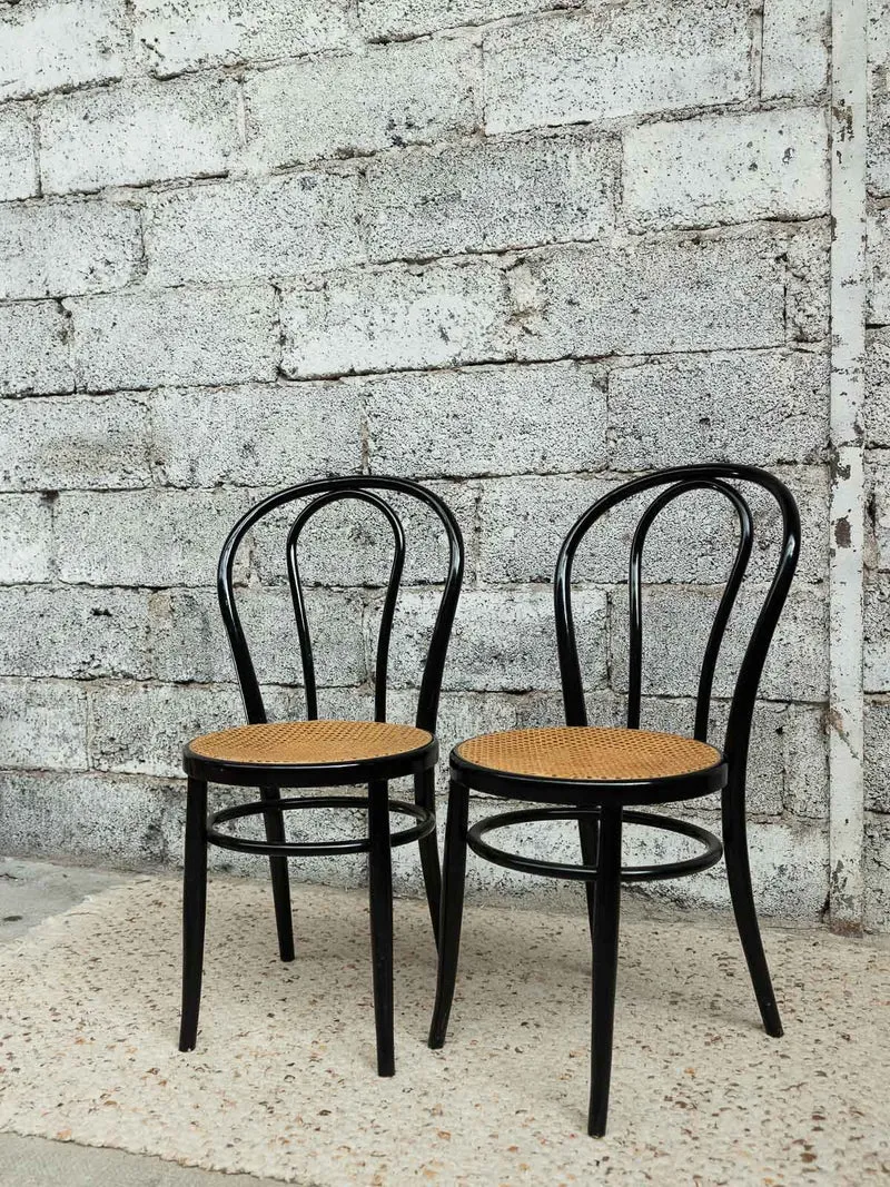 Claude, la paire de chaises esprit Fishel Thonet N°1500