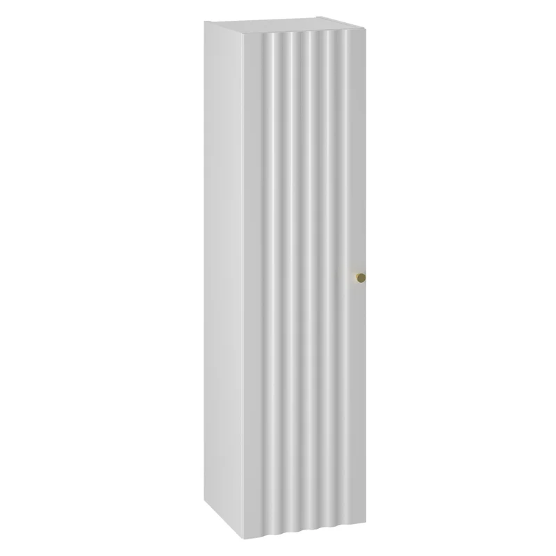Ensemble meuble double vasque encastrée 120cm et colonne Izae Blanc