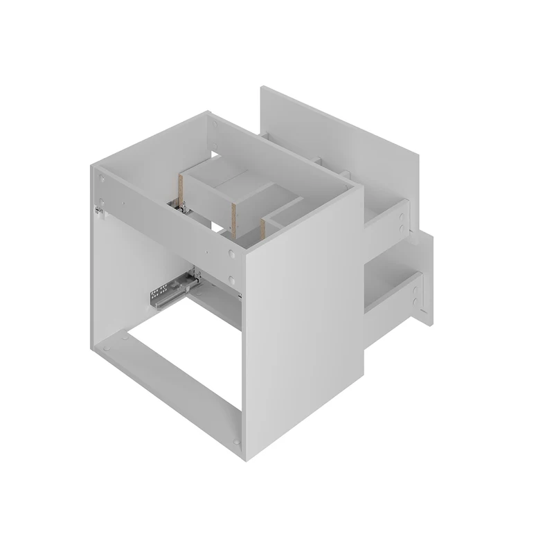 Meuble double vasque encastrée 120cm Izae Blanc