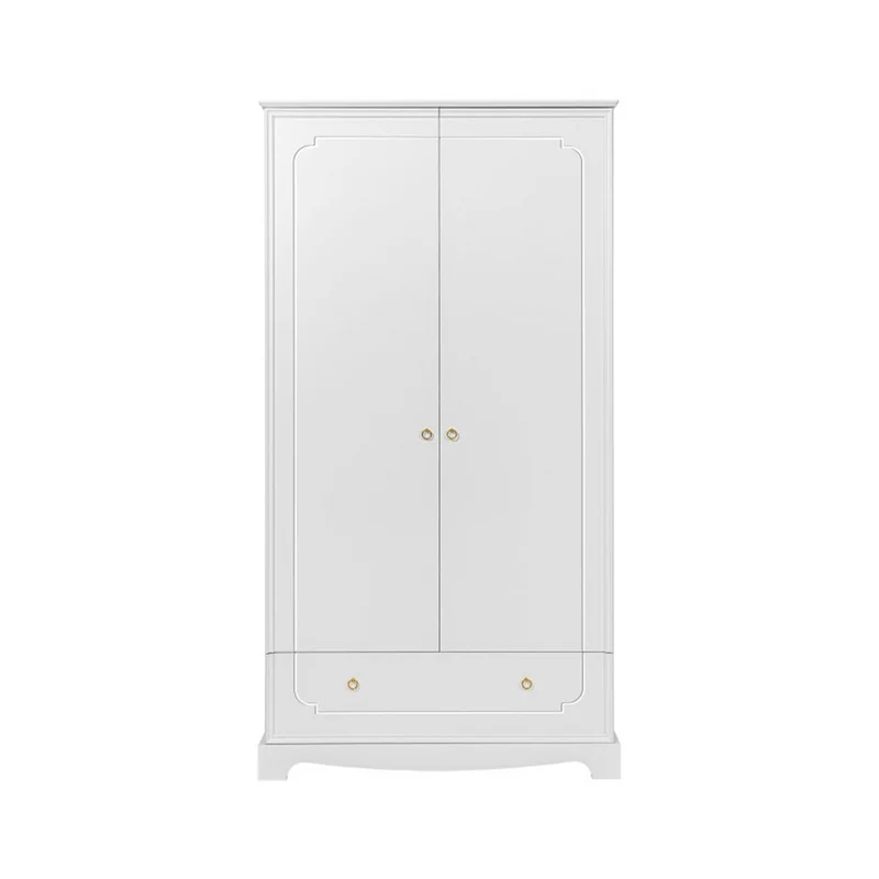 Commode 3 tiroirs et armoire 2 portes Bellamy Royal - Blanc