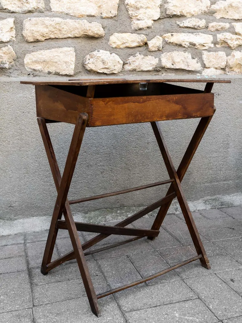 Edouard, le petit pupitre d'écolier pliable en bois N°1069