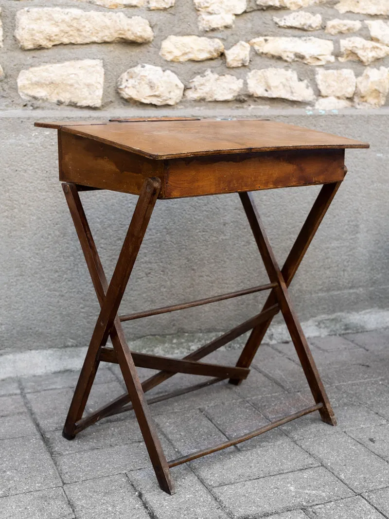Edouard, le petit pupitre d'écolier pliable en bois N°1069