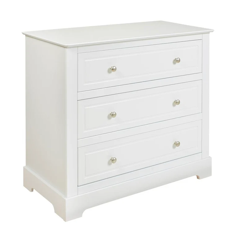 Commode 3 tiroirs et armoire 2 portes Bellamy Marylou Blanc