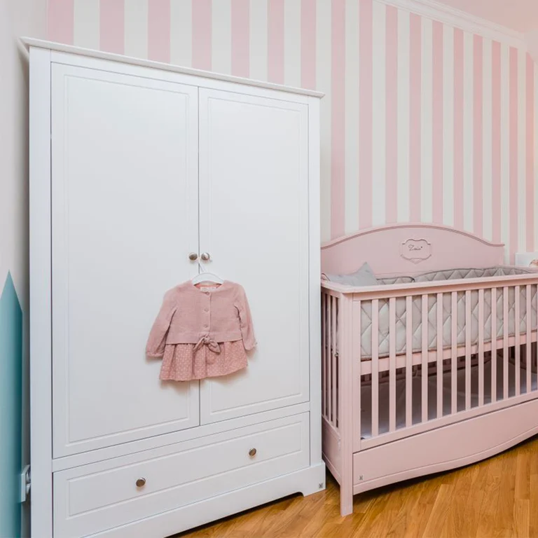 Armoire 2 portes 1 tiroir Bellamy Marylou Blanc