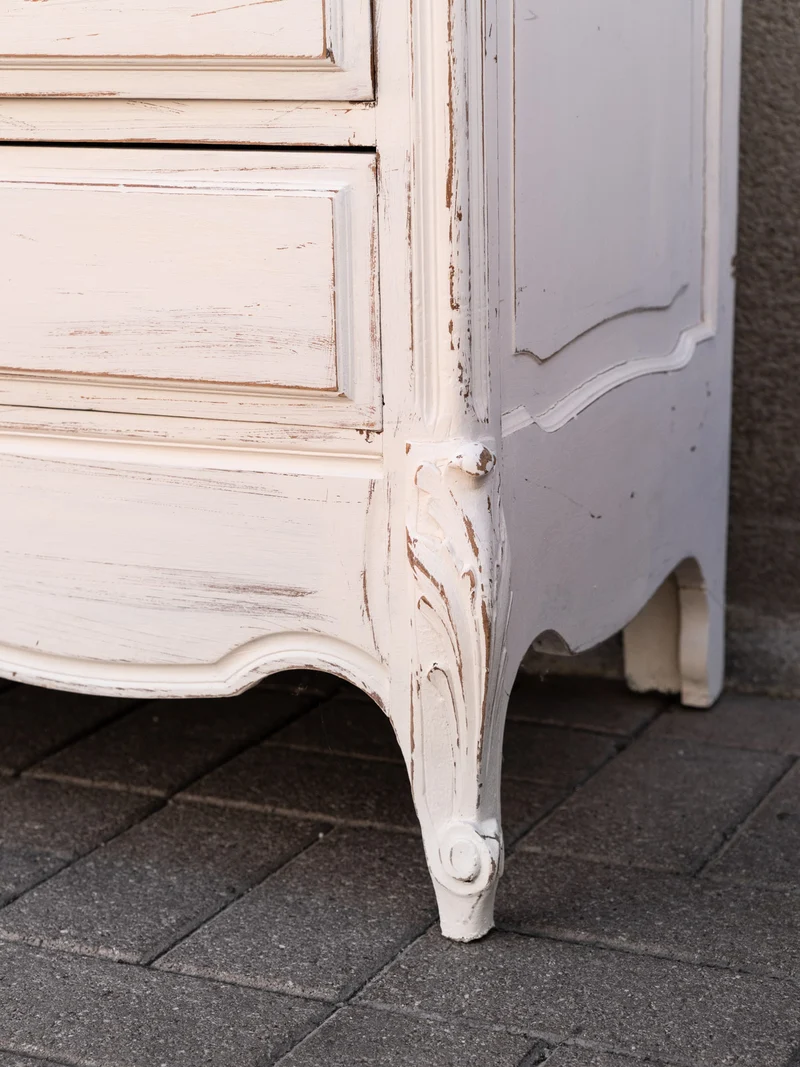 Garance, la grande commode blanche en bois massif N°745