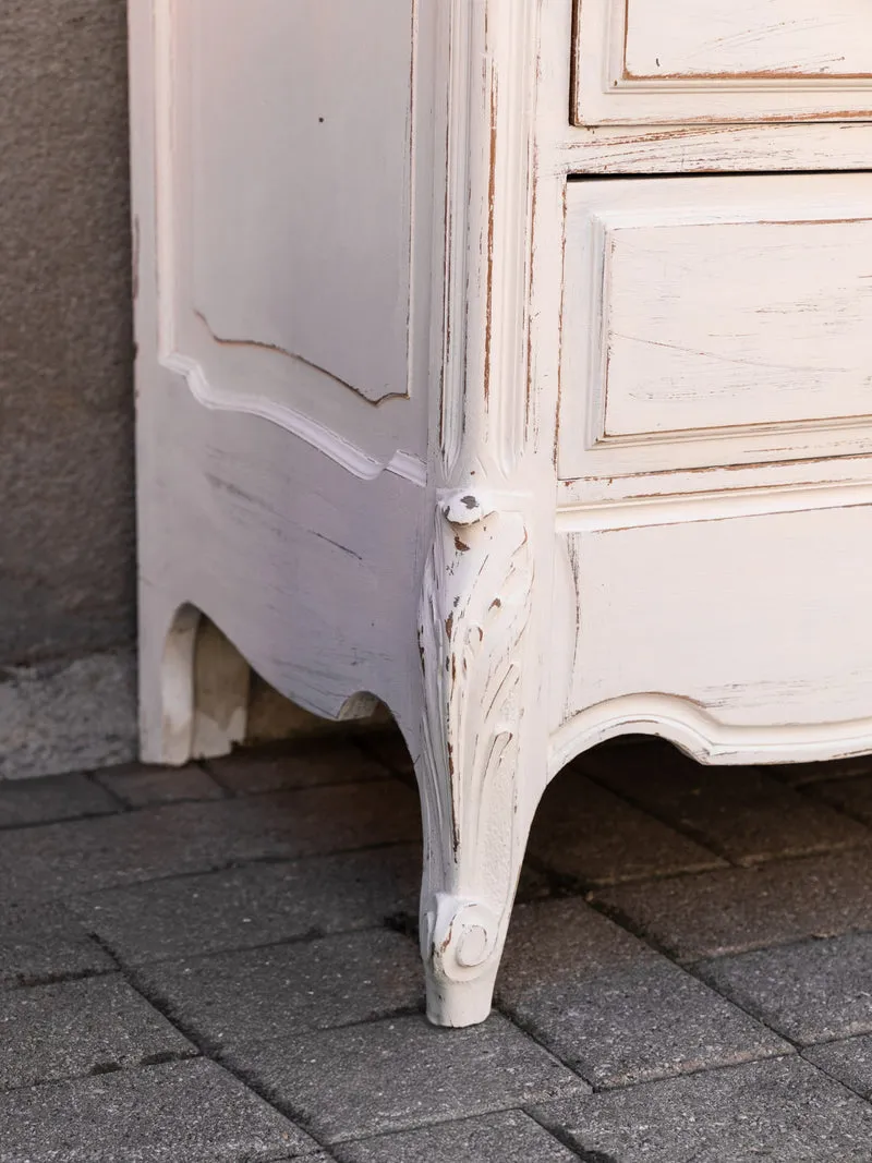 Garance, la grande commode blanche en bois massif N°745