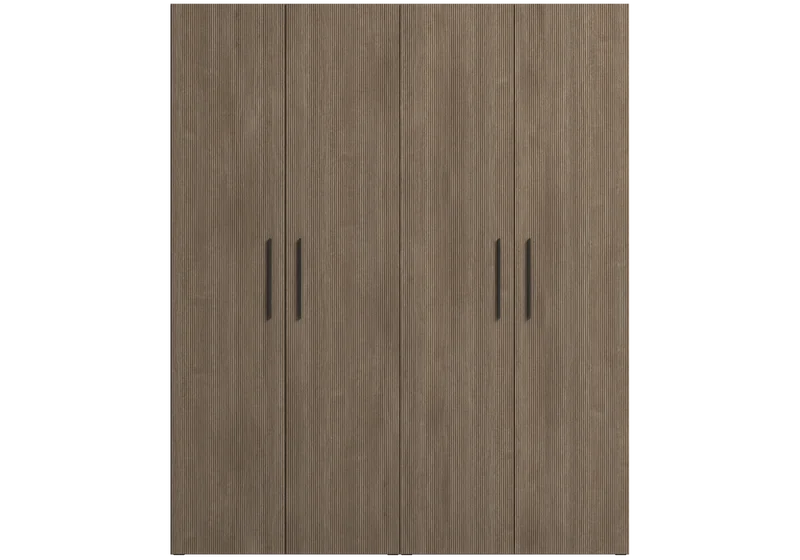 Dressing modulable 4 portes bois rainure – Hexagon