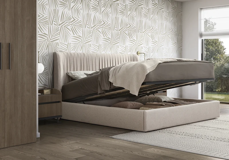 Dressing modulable 5 portes bois rainure Hexagon