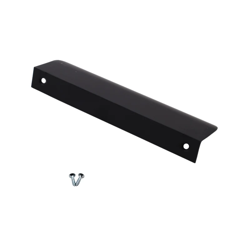 Poignée profilée rond Edge 128mm (Longueurs totales 148mm) - Noir Mat