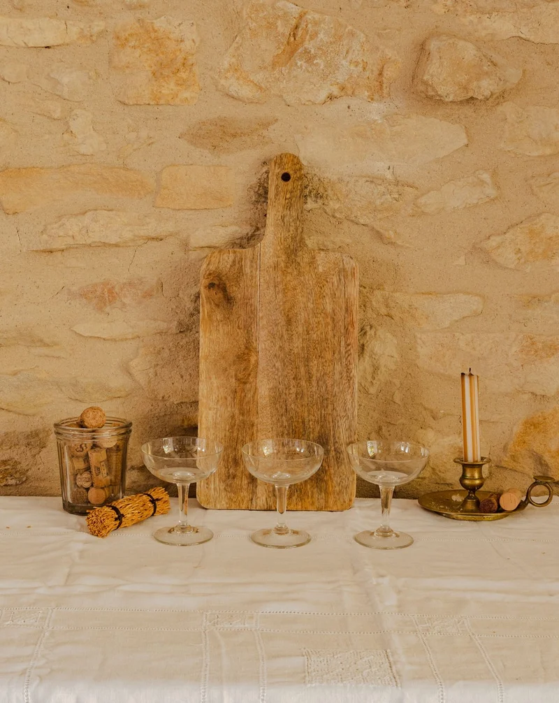 Eugène, le lot de 3 verres à pieds en verre N°250