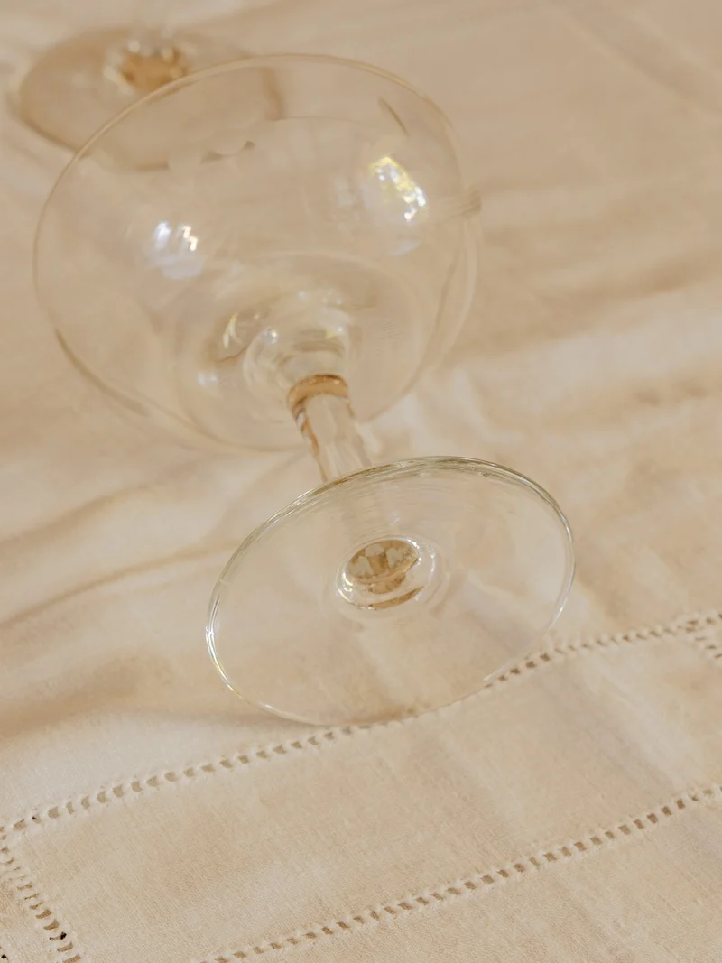 Eugène, le lot de 3 verres à pieds en verre N°250